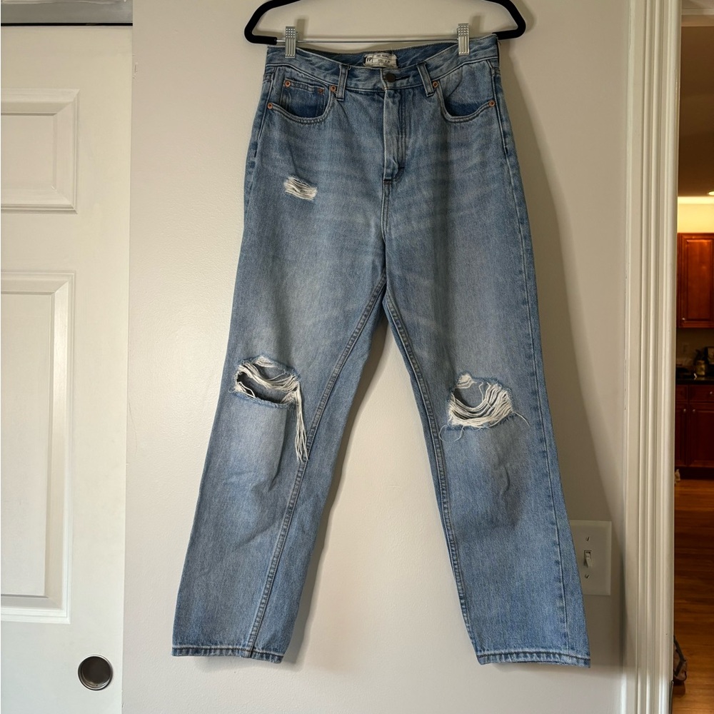 Free People OB548601 Destroyed Boyfriend Jeans